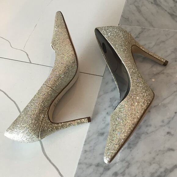 Adrianna Papell Platino Chicago Glitter heels NWT - Picture 7 of 7